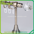 A0203 crystal curtain rod supplier, best sell beautiful glass end curtain rod